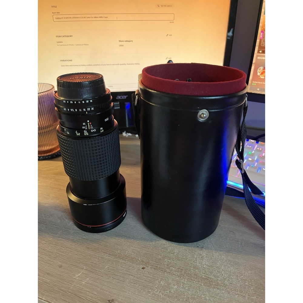 Tokina AT-X 828 80-200mm f/2.8 AF Lens For Nikon With Case
